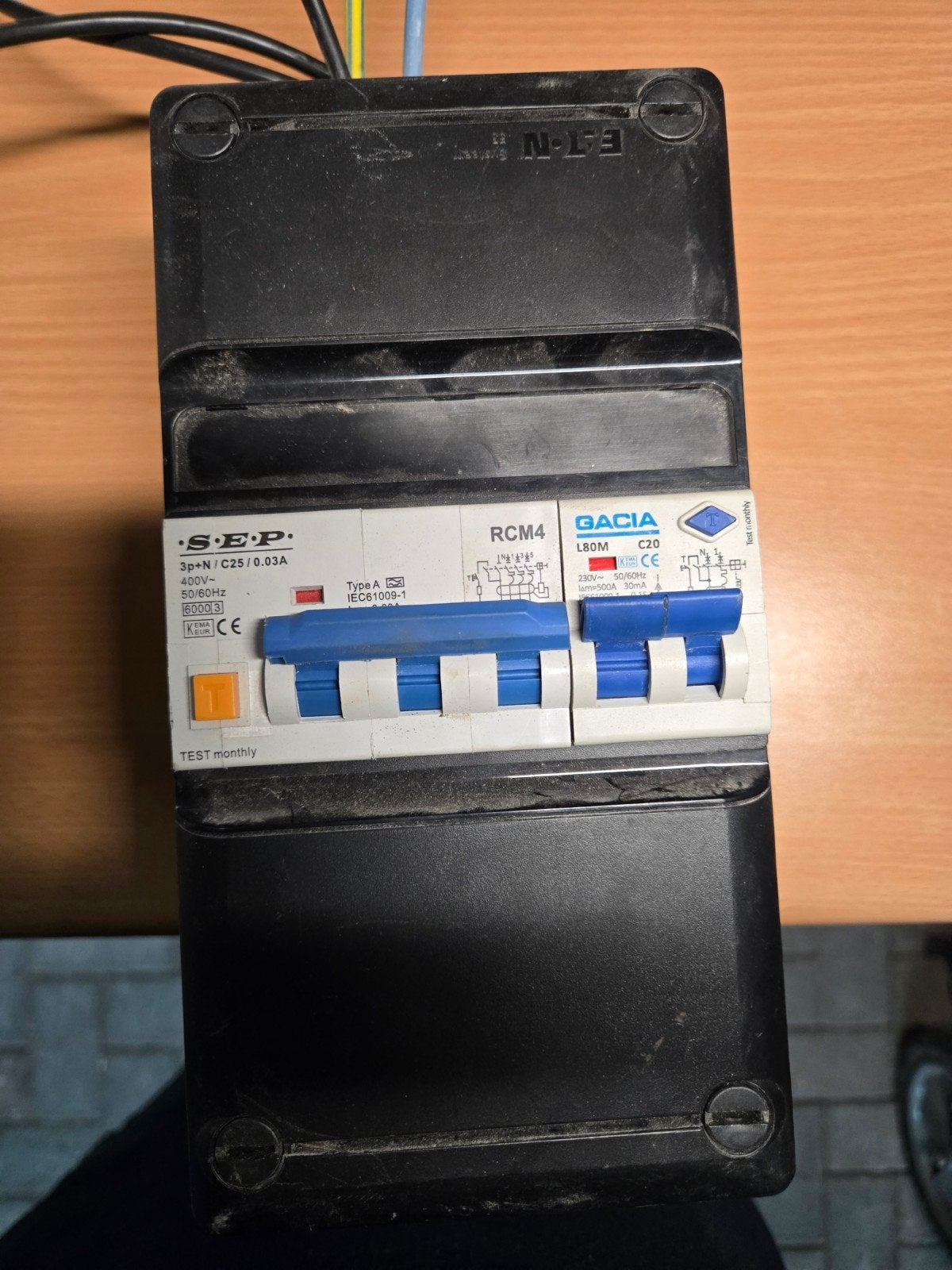 Eaton RCM4 Gacia SEP aardlekschakelaar C20/C25, Ophalen of Verzenden, Gebruikt, Schakelaar