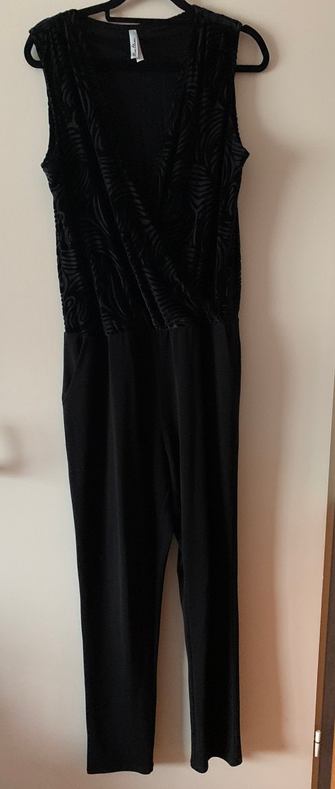 Zwarte Jumpsuit - Maat L, Ophalen of Verzenden, Zo goed als nieuw, Zwart