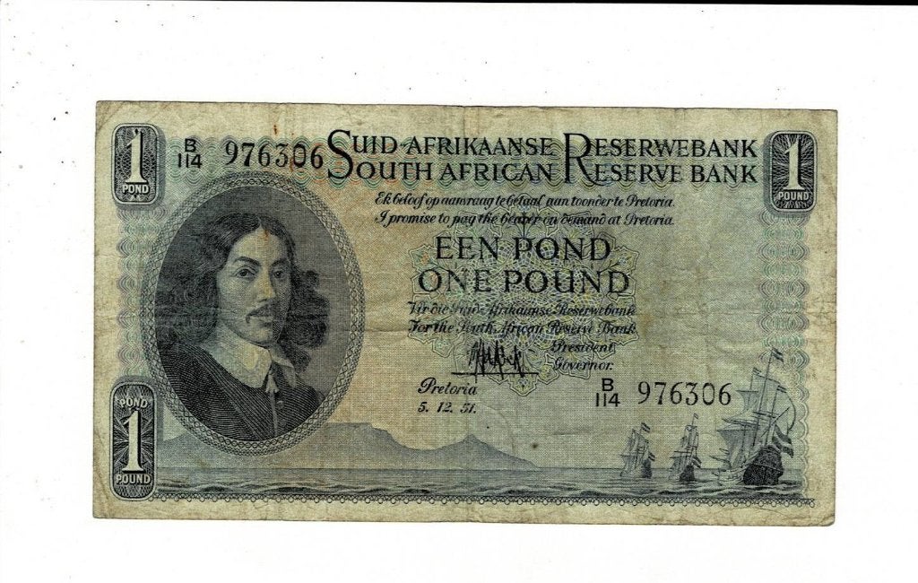 Suid Afrika 1 pond 1951, Verzenden, Zuid-Afrika