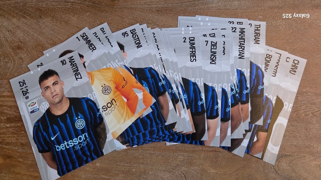Fotoset Internazionale - Inter Milan 2025-26, Ophalen of Verzenden, Nieuw, Buitenlandse clubs, Spelerskaart