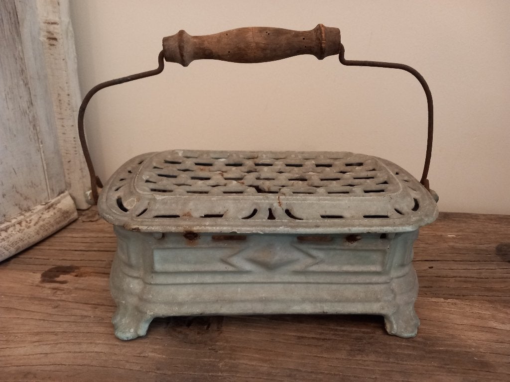 Franse brocante gietijzeren stoof ., Ophalen of Verzenden