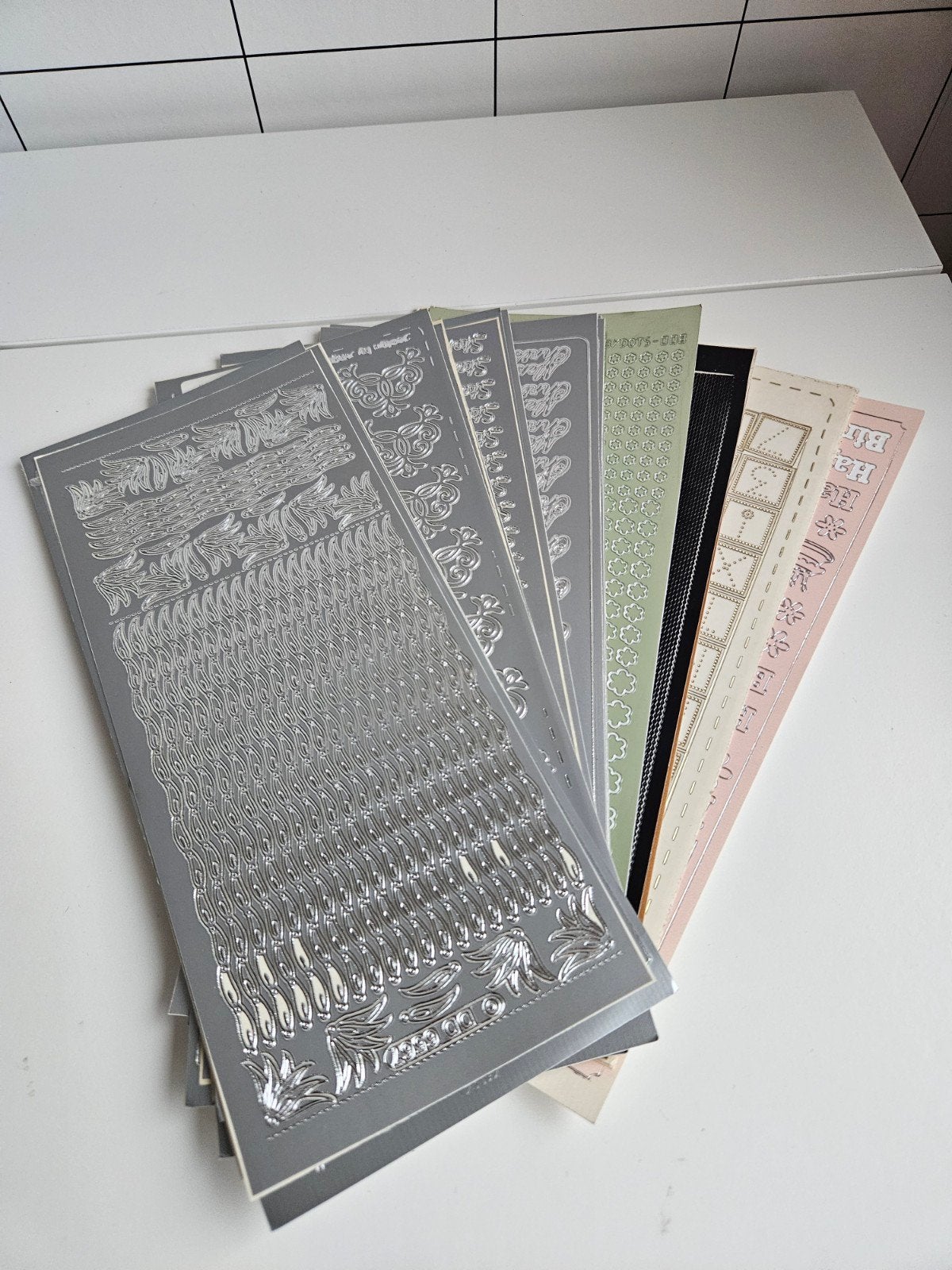Grote collectie 3D stickers voor kaarten en hobby, Ophalen of Verzenden, Gebruikt, Meerdere stickers