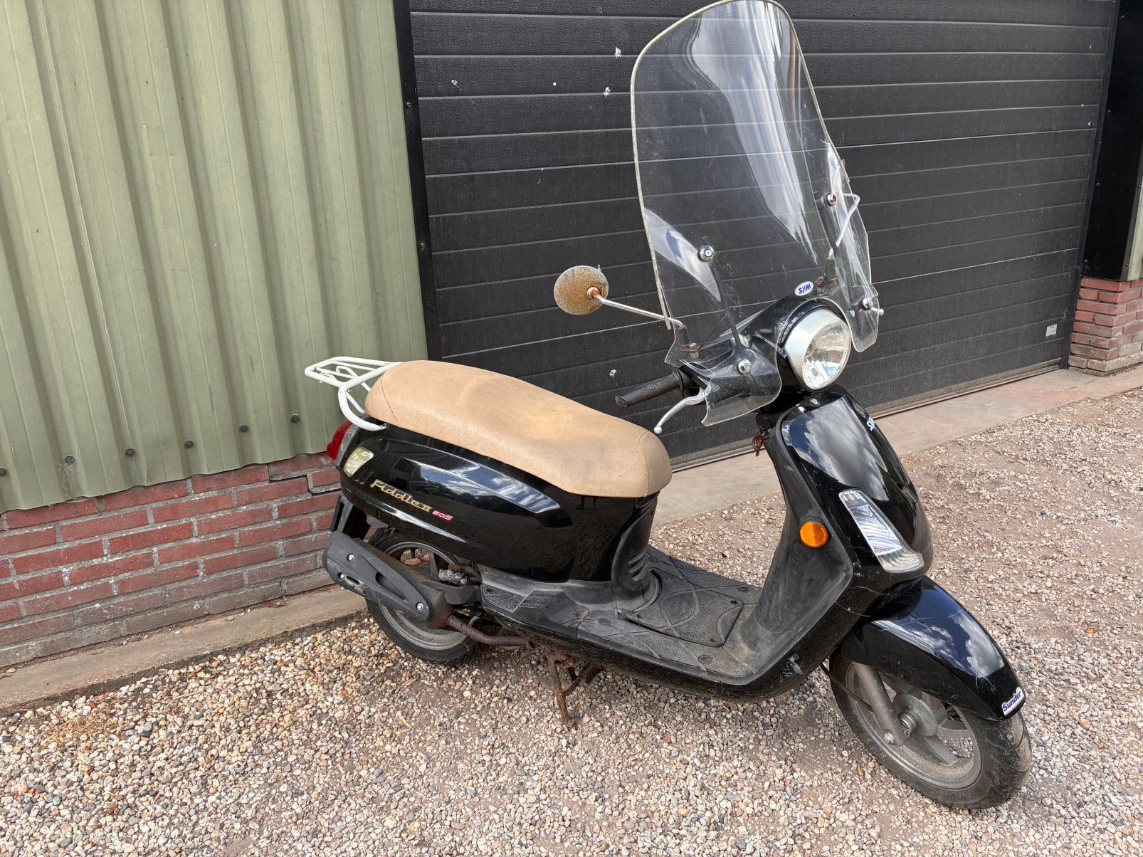 Sym fiddle 2 met nieuwe accu, Fietsen en Brommers, Scooters | SYM, Ophalen, Gebruikt, Maximaal 45 km/u, Benzine