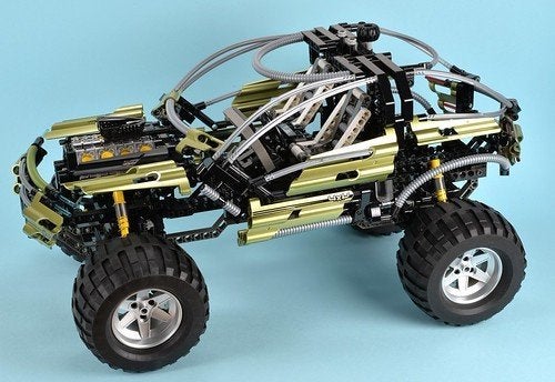 Lego Technic 8466 4x4 off roader, met doos. Lees tekst!, Gebruikt, Lego, Overige typen, Ophalen of Verzenden