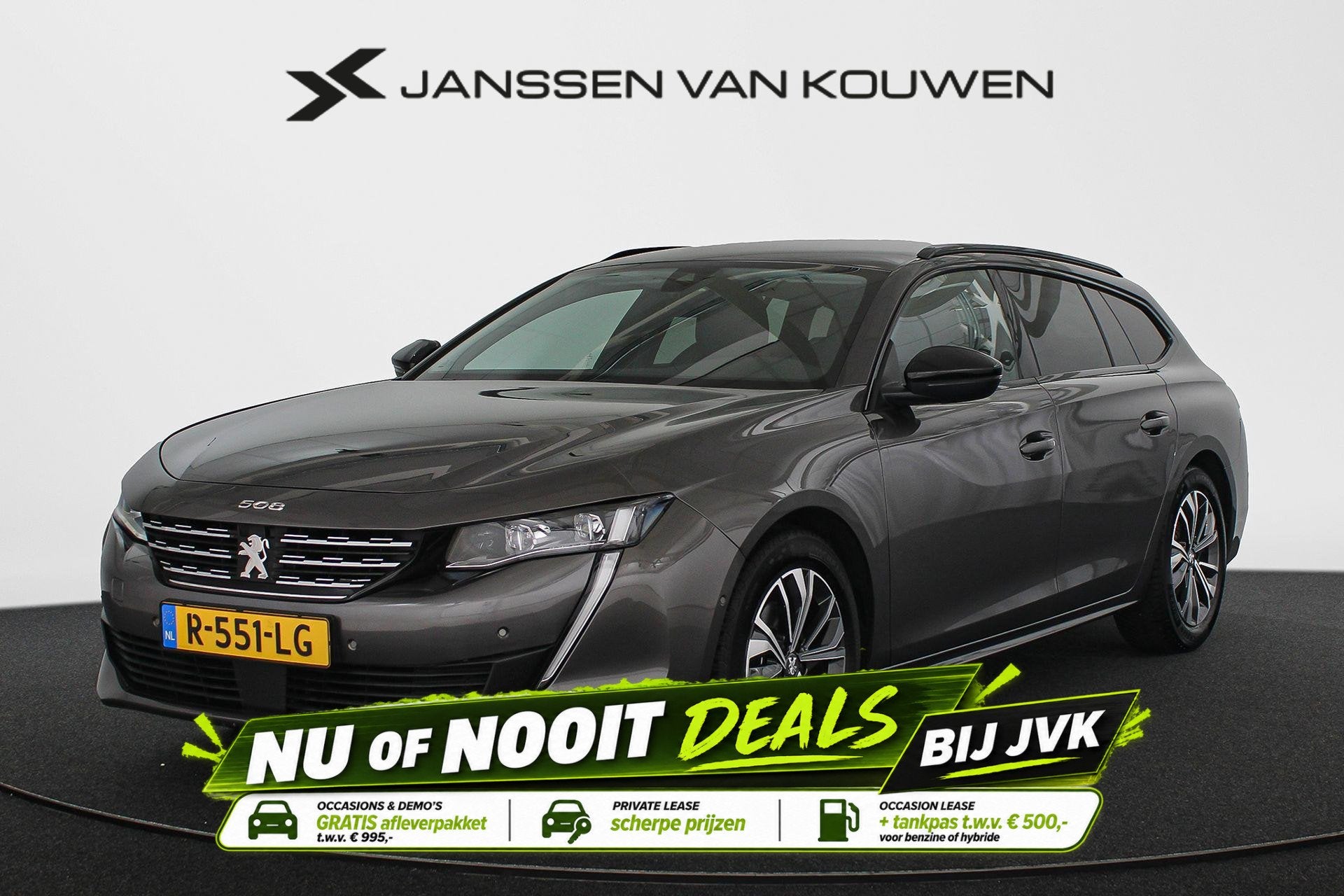 Peugeot 508 SW 1.2 PureTech Allure Pack Business / Camera /, 745 kg, Gebruikt, 1199 cc, Leder en Stof