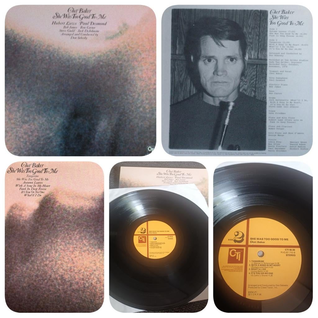 Chet Baker - She was too good to me 1974/USA Gatefold VG+, Cd's en Dvd's, Ophalen of Verzenden, Gebruikt, Overige formaten, Jazz