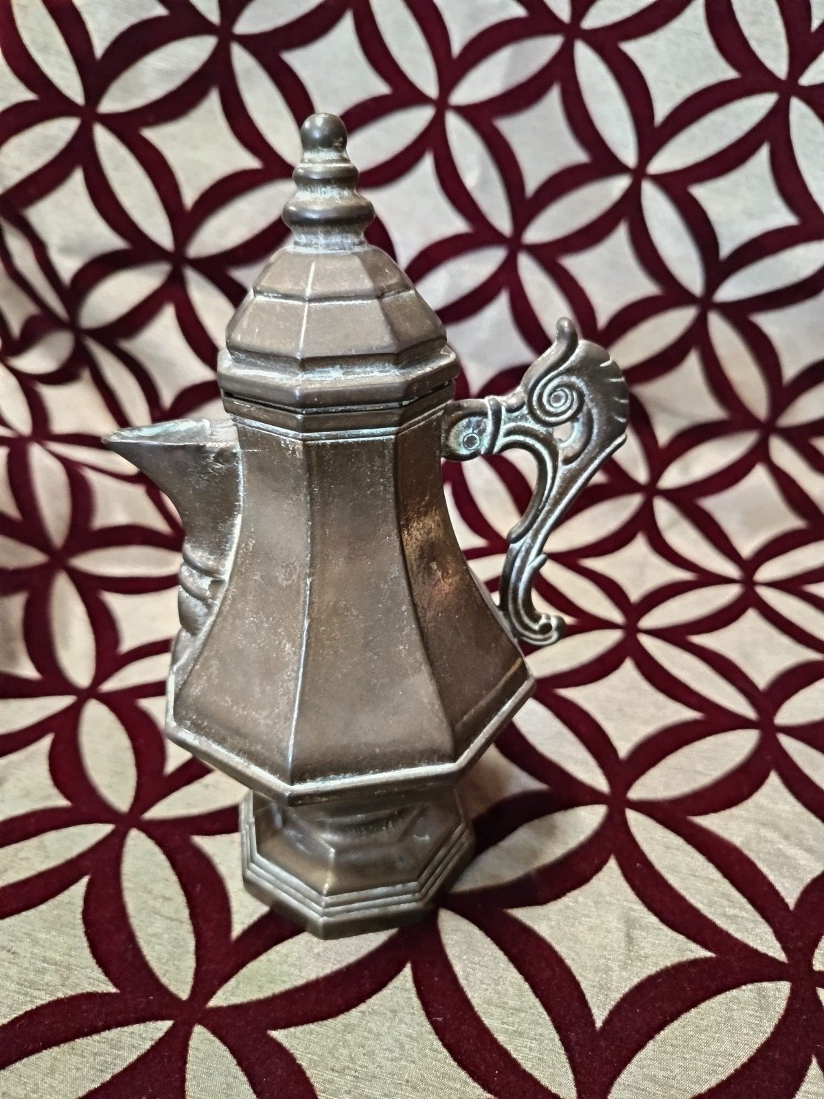 Antieke koperen theepot/koffiepot, decoratief, Antiek en Kunst, Ophalen of Verzenden, Koper