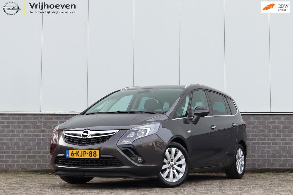 Opel Zafira Tourer 1.4 Cosmo Trekhaak, Auto's, Opel, Euro 5, Gebruikt, Zwart, 4 cilinders