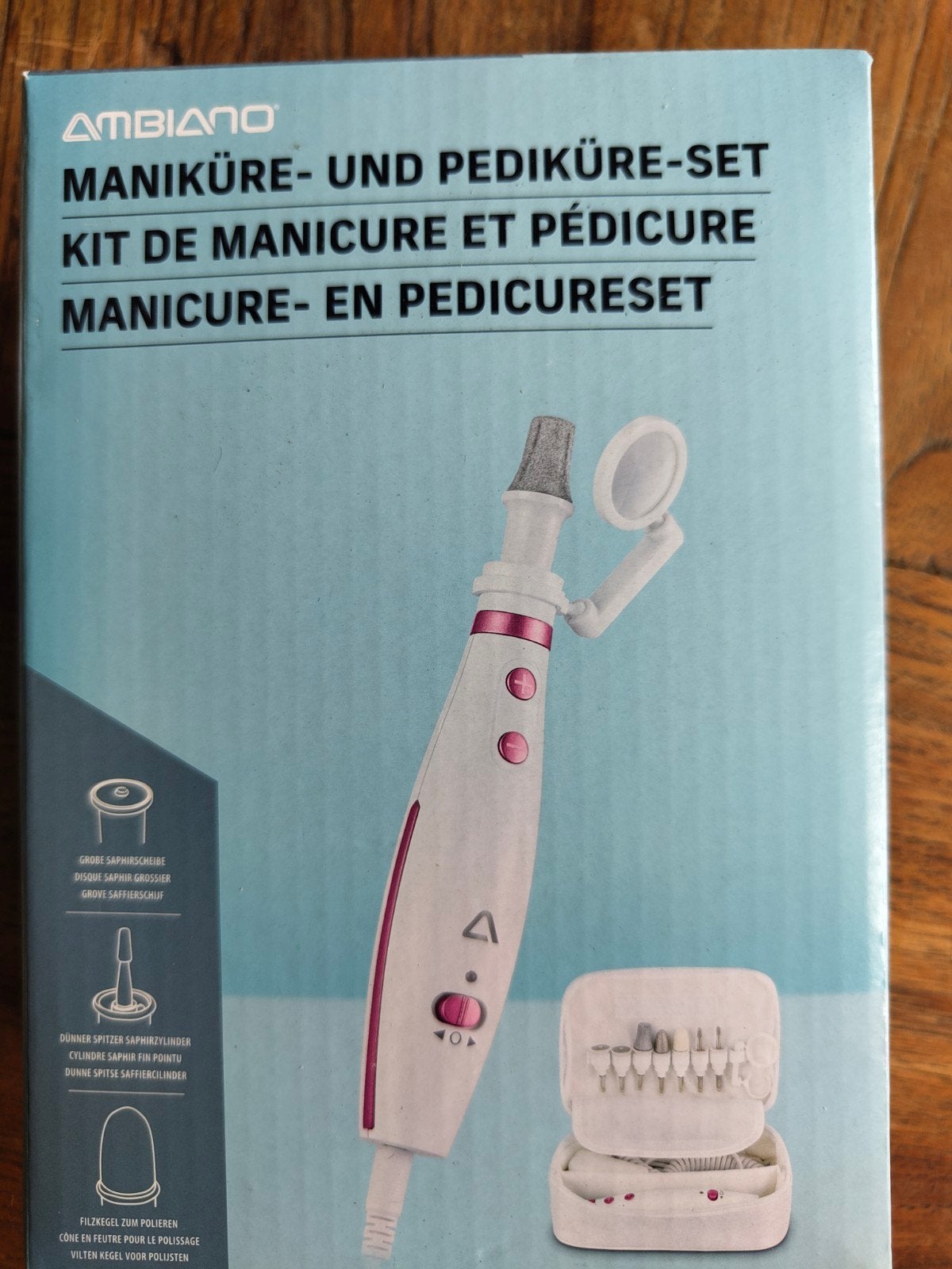 Nieuwe Manicure/Pedicure Set - Ambiano, Witgoed en Apparatuur, Ophalen of Verzenden, Nieuw, Hand- en Voetverzorging