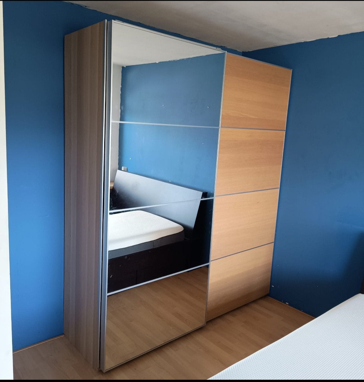 Gratis ophalen: 2 zweefdeuren voor Ikea Pax kast 2.00x2.36., Ophalen, Gebruikt, 200 cm of meer, 50 tot 100 cm