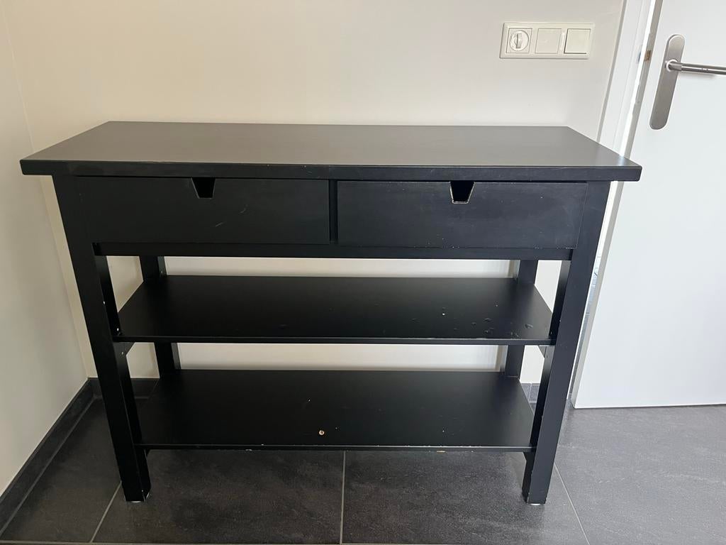 IKEA Norden dressoir zwart, Huis en Inrichting, Kasten | Dressoirs, Ophalen, Gebruikt, 100 tot 150 cm, Met lade(s)