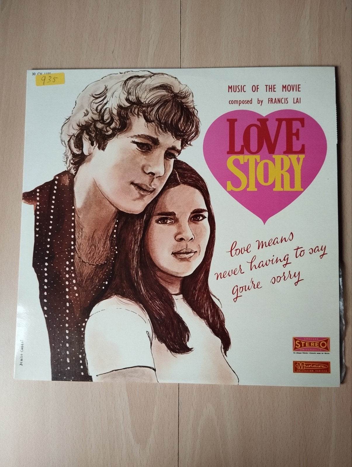 Love Story - Originele Soundtrack LP (Francis Lai), Originele persing, Ophalen of Verzenden, Gebruikt, 12 inch