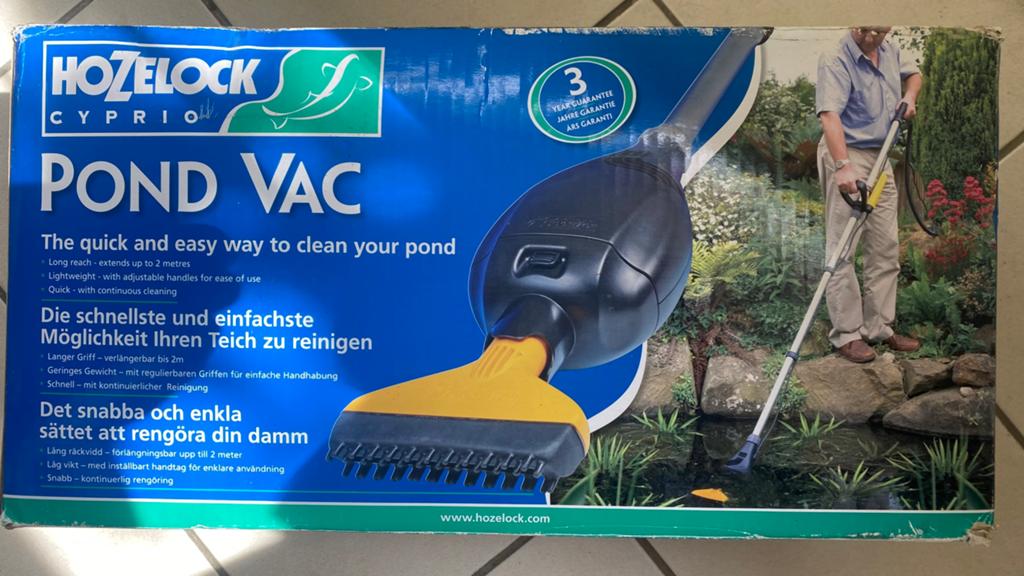 Hozelock Pond Vac + Basket, complete set vijverstofzuiger!, Tuin en Terras, Vijver-toebehoren, Ophalen, Zo goed als nieuw, Vijverstofzuiger