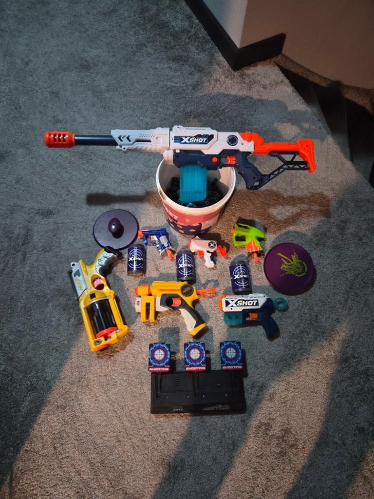 Nerf guns, pijltjes, target,, Ophalen, Zo goed als nieuw, Jongen of Meisje