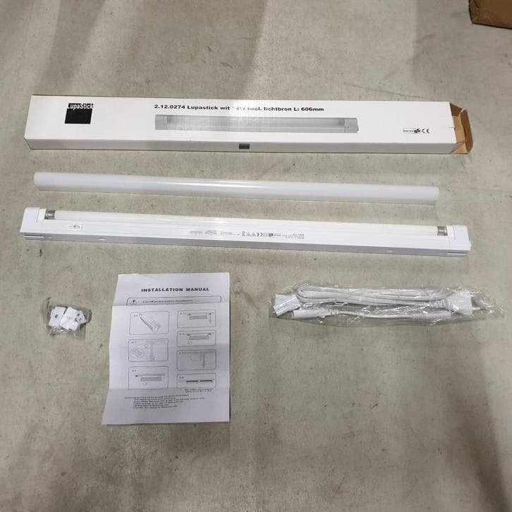 KLEINE SMALLE TL LAMP MET SCHAKELAAR 14 WATT T5 Lupastick, Ophalen, Nieuw