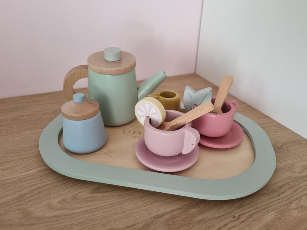 Little Dutch Houten Theeservies - Pastelkleuren, Ophalen of Verzenden, Zo goed als nieuw, Overige typen