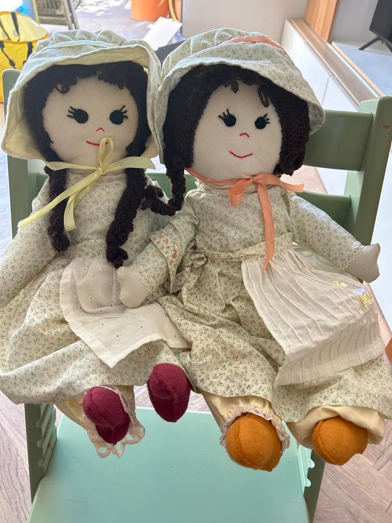 Dille en Kamille stoffen pop (2 stuks beschikbaar), Kinderen en Baby's, Ophalen of Verzenden, Zo goed als nieuw, Overige typen