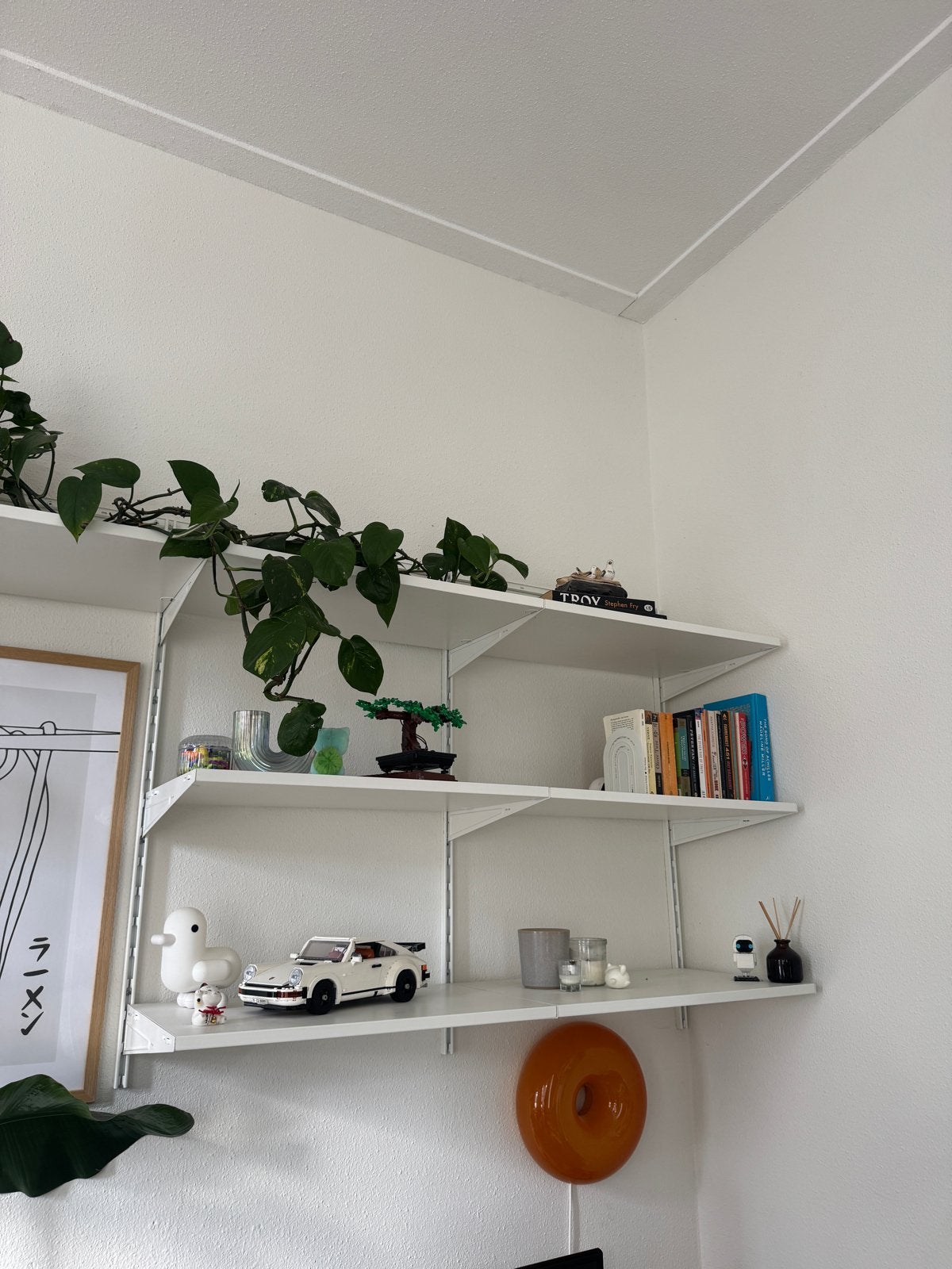 Ikea Boaxel plankensysteem (7 planken, 4 zijpanelen), Ophalen, Met plank(en), Gebruikt, 100 tot 150 cm