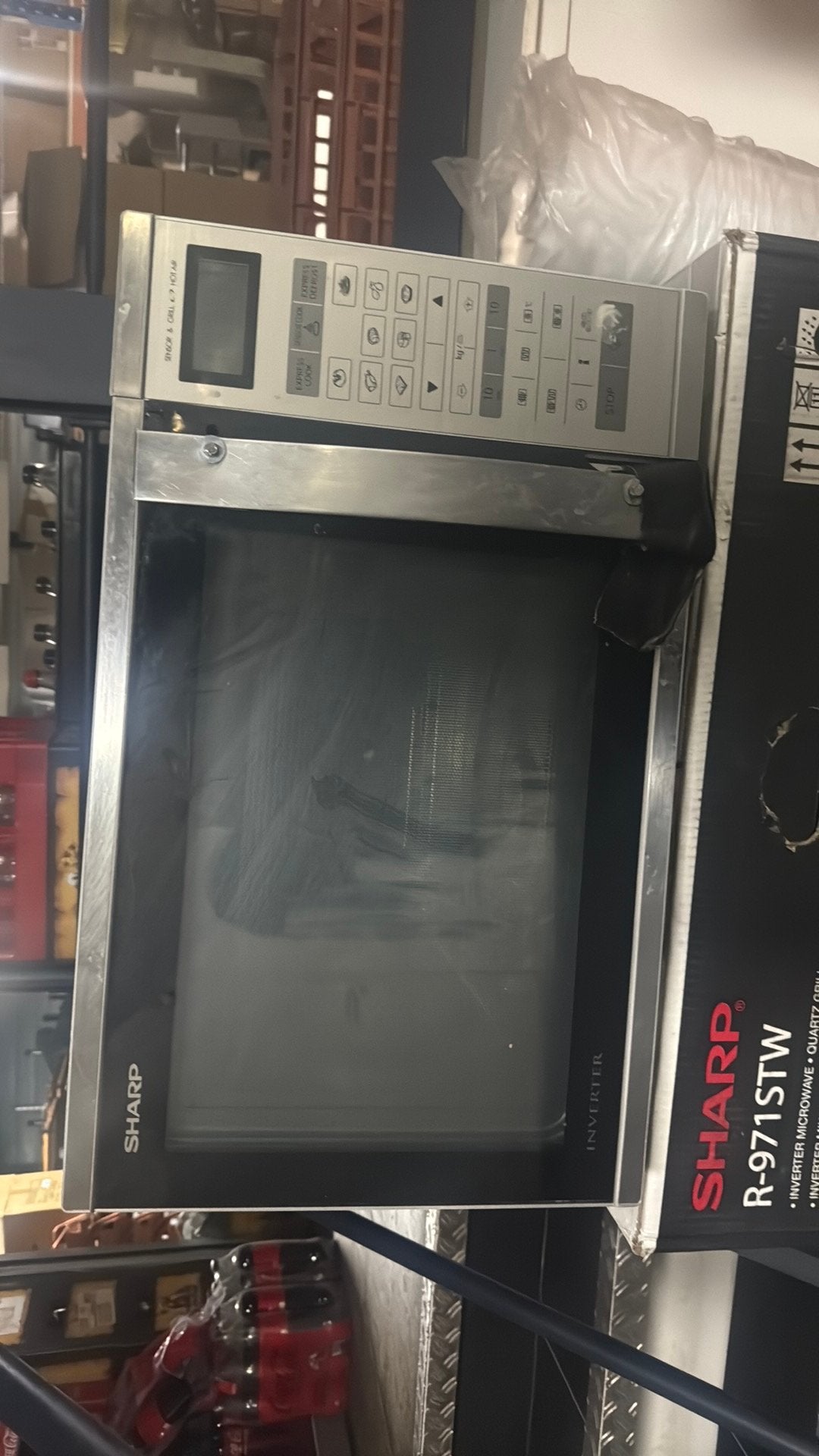 Magnetron sharp r-971 stw, Ophalen, Gebruikt, Magnetron, 45 tot 60 cm