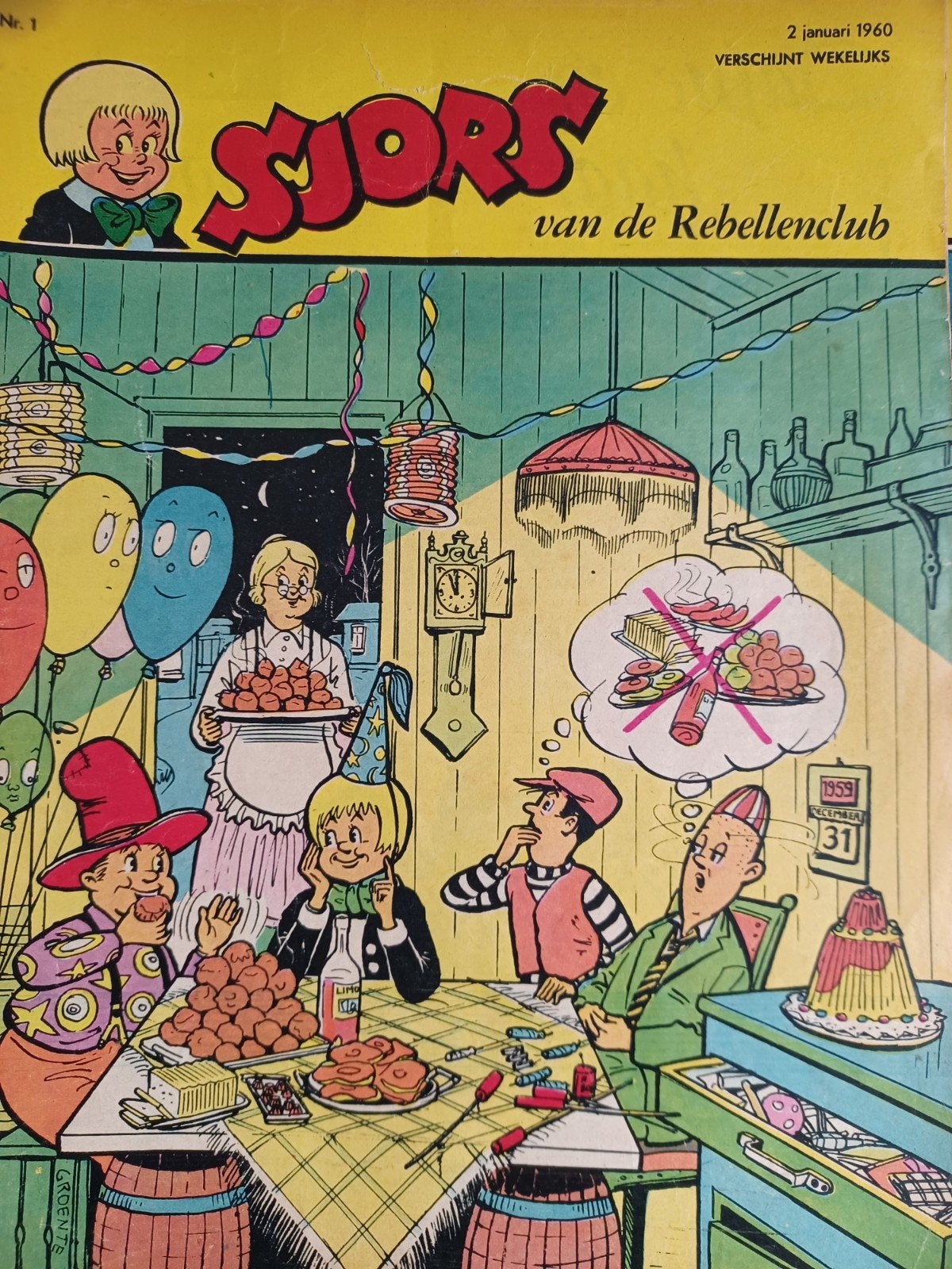 Sjors van de Rebellenclub - Jaargang 1960 + extra nummers, Boeken, Meerdere stripboeken, Ophalen of Verzenden, Gelezen