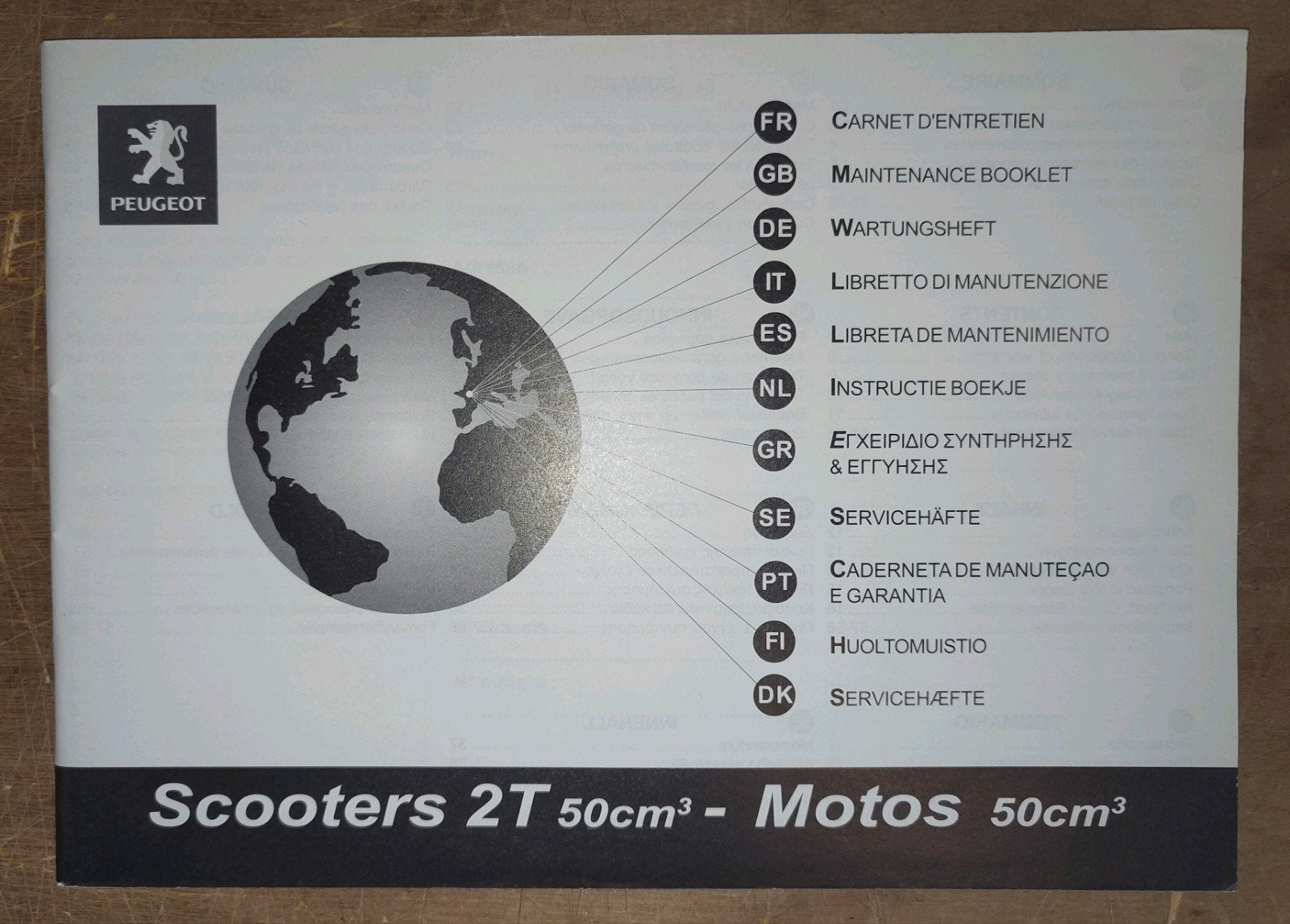 Instructie boekje Peugeot Scooters 2T 50cc  '07, Fietsen en Brommers, Handleidingen en Instructieboekjes, Ophalen of Verzenden