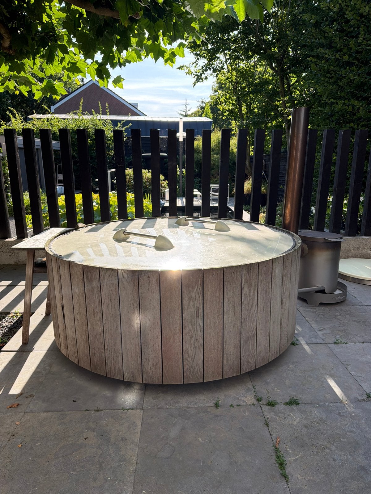 Dutchtub Wood Hottub - Groen - Floris Schoonderbeek Design, Ophalen, Minder dan 80 cm, Overige typen, Rond