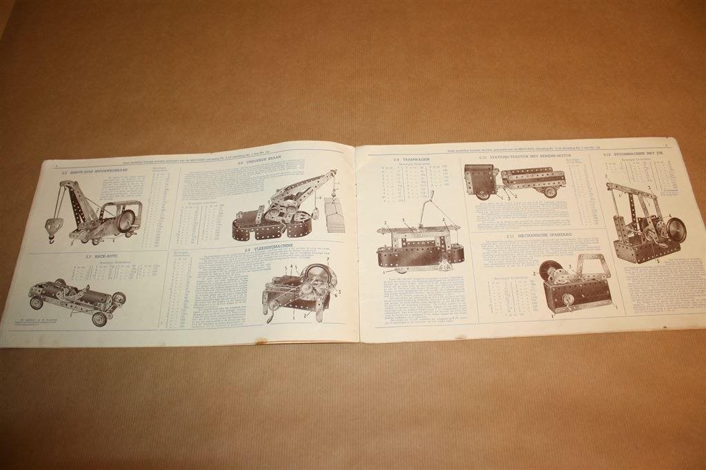 Meccano. Handleiding voor uitrusting No. 4, Ophalen of Verzenden