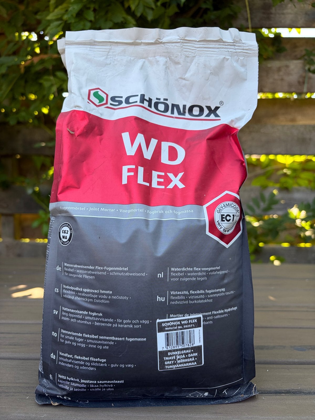 Schönox WD Flex Voegmortel - Donkergrijs, Ophalen, Nieuw, Overige materialen, Overige typen