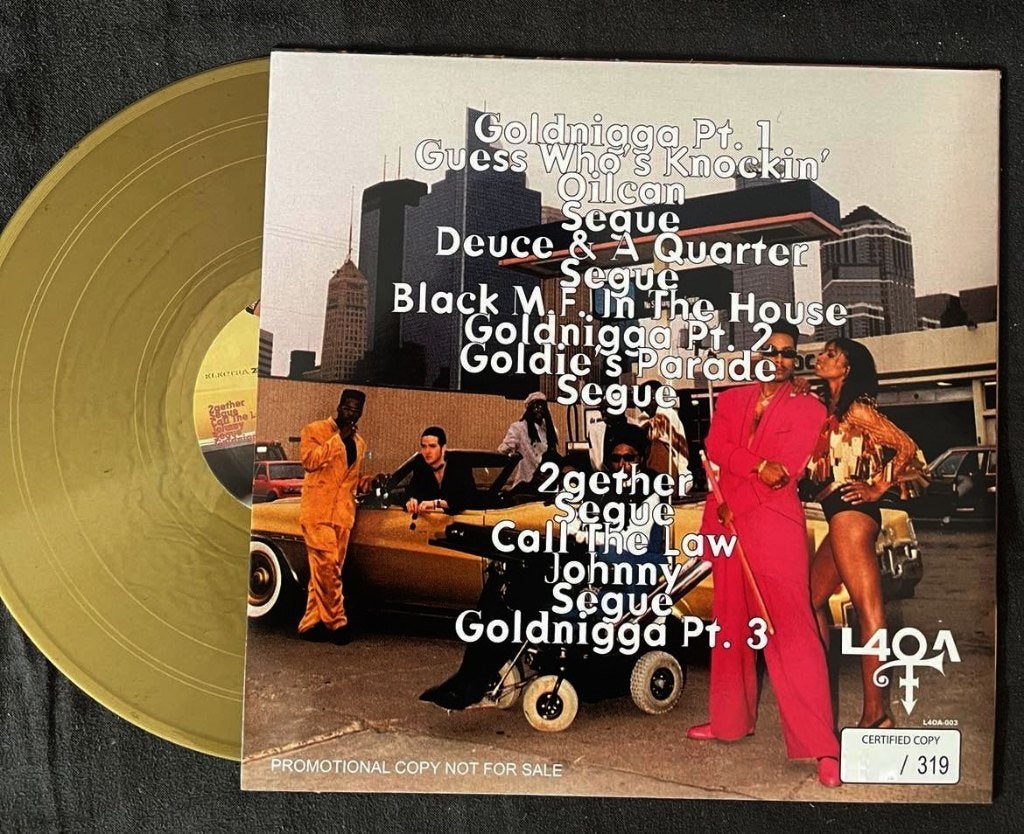 Prince - Gold Nigga (Gold Vinyl) FULL ART COVER Version LP, LP, Speciale editie, 12 inch, Nieuw in verpakking