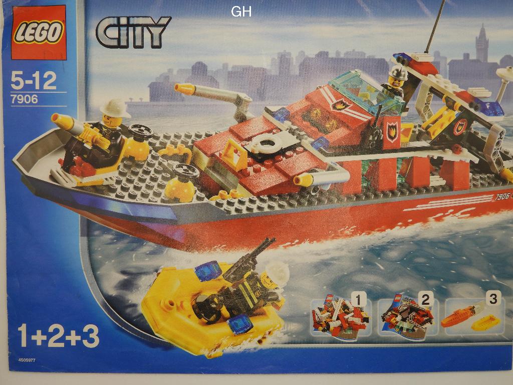 Lego 7906 Fire Boat, Ophalen of Verzenden, Gebruikt, Complete set, Lego