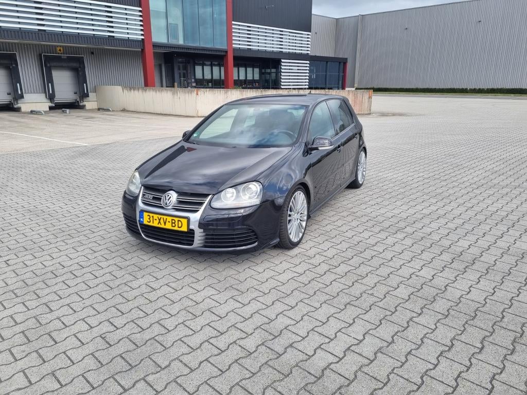 Volkswagen Golf 3.2 V6 184KW R32 5D 4M 2006 Zwart, Auto's, Zwart, 3189 cc, Zwart, Leder