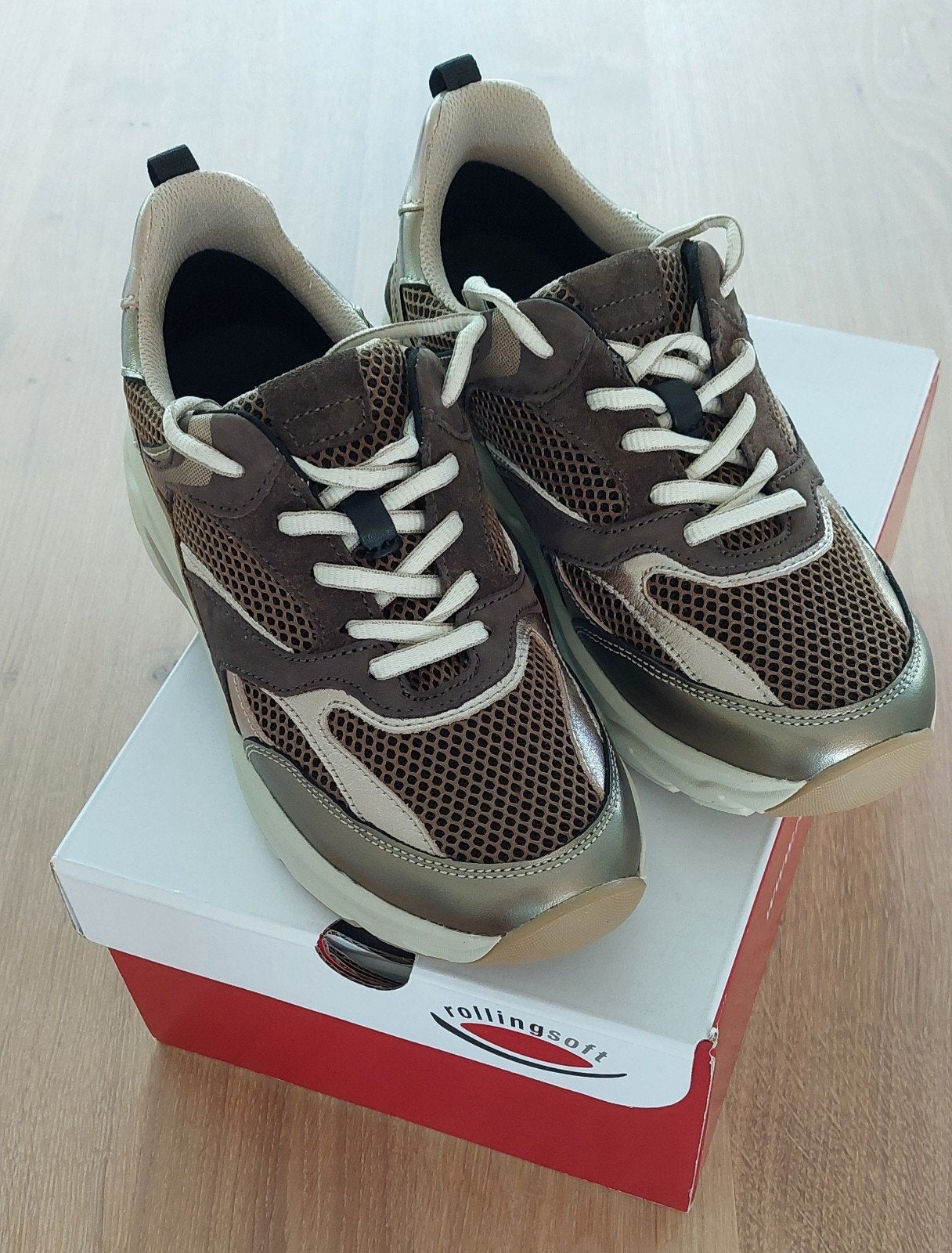 Gabor Rollingsoft sneakers, maat 37, Nieuw!, Bruin, Gabor Rollingsoft, Ophalen of Verzenden, Sneakers of Gympen