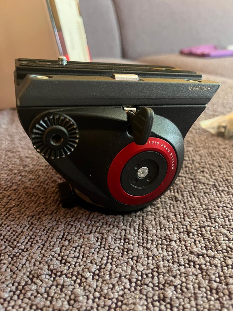 Statiefkop Manfrotto MVH500AH fluidhead, Audio, Tv en Foto, Fotografie | Statieven en Balhoofden, Ophalen of Verzenden, Zo goed als nieuw