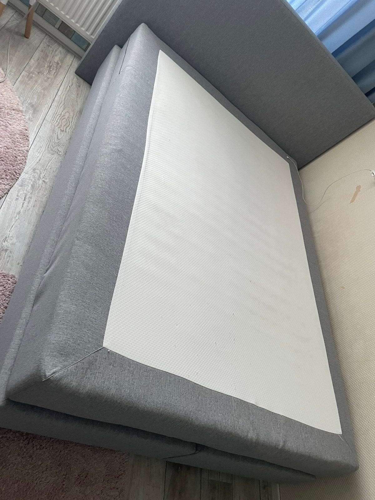 Maat 140 x 200 kleur grijs, Tweepersoons, Zo goed als nieuw, Grijs, 140 cm