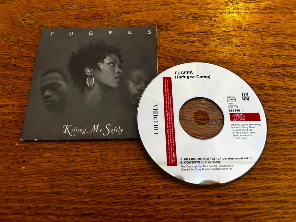 Fugees - Killing Me Softly (CD Single), 1 single, Ophalen of Verzenden, Zo goed als nieuw, Hiphop en Rap