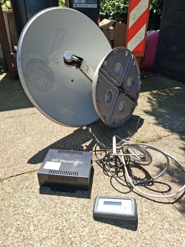 Schotelantenne compleet SR Mecatronic, Caravans en Kamperen, Ophalen, Gebruikt