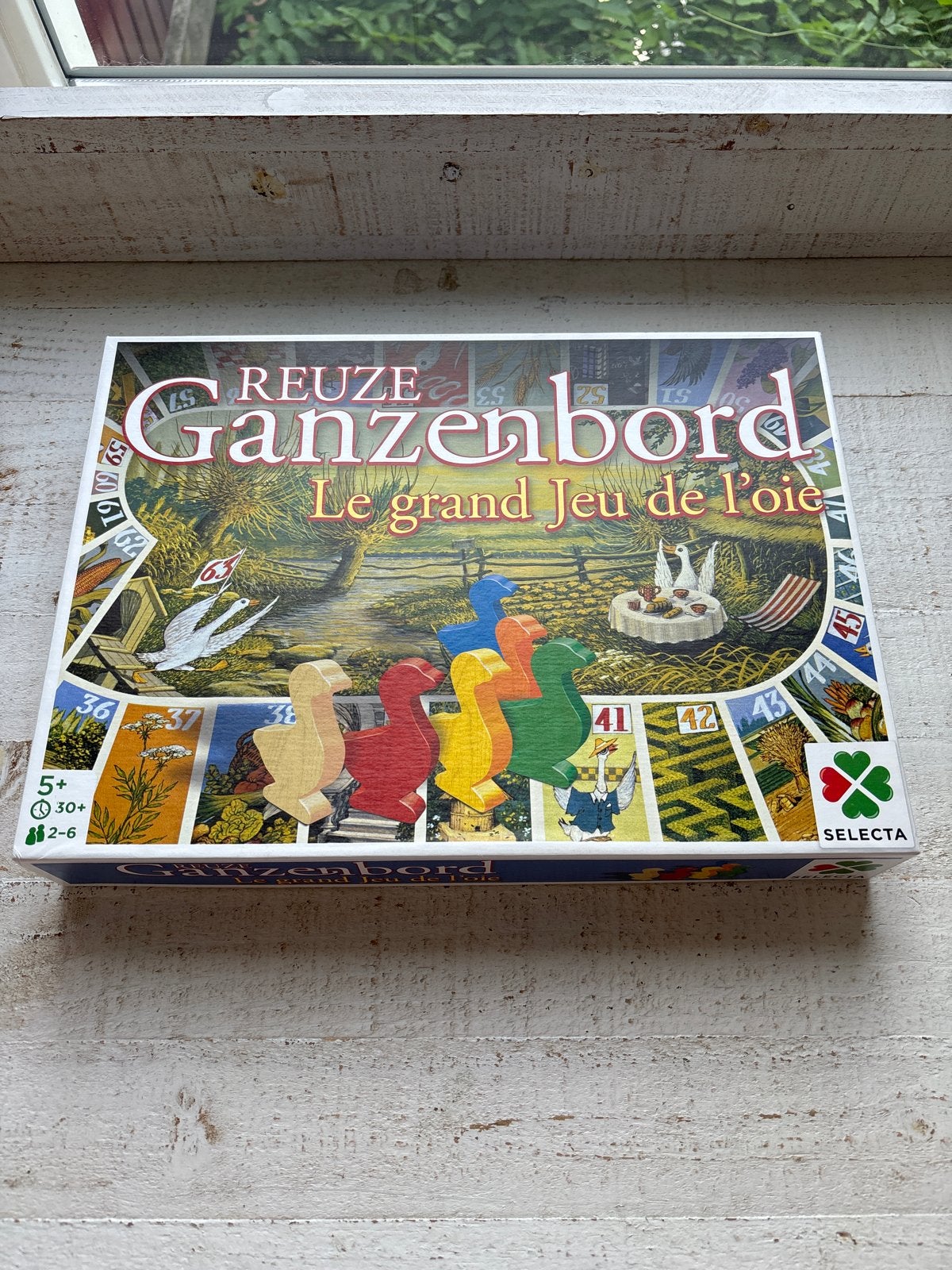 Reuze Ganzenbord - Klassiek Bordspel voor het Hele Gezin, Hobby en Vrije tijd, Gezelschapsspellen | Bordspellen, Drie of vier spelers