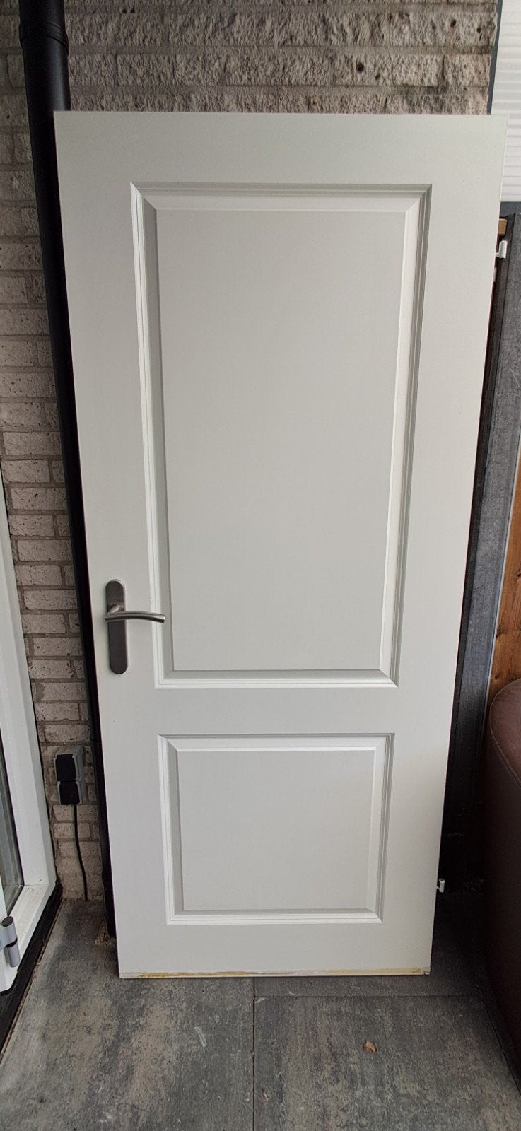 Houten opdek binnendeur, rechtsdraaiend, 83x201cm, Doe-het-zelf en Verbouw, Deuren en Horren, Ophalen, Gebruikt, 80 tot 100 cm