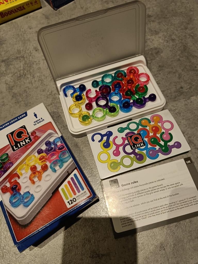 SmartGames IQ Link Puzzelspel - Zo goed als nieuw, Een of twee spelers, SmartGames, Ophalen of Verzenden, Zo goed als nieuw