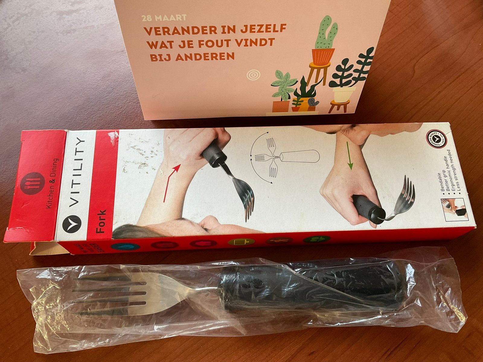 Aangepast bestek : vork vitality, Ophalen of Verzenden, Rvs of Chroom