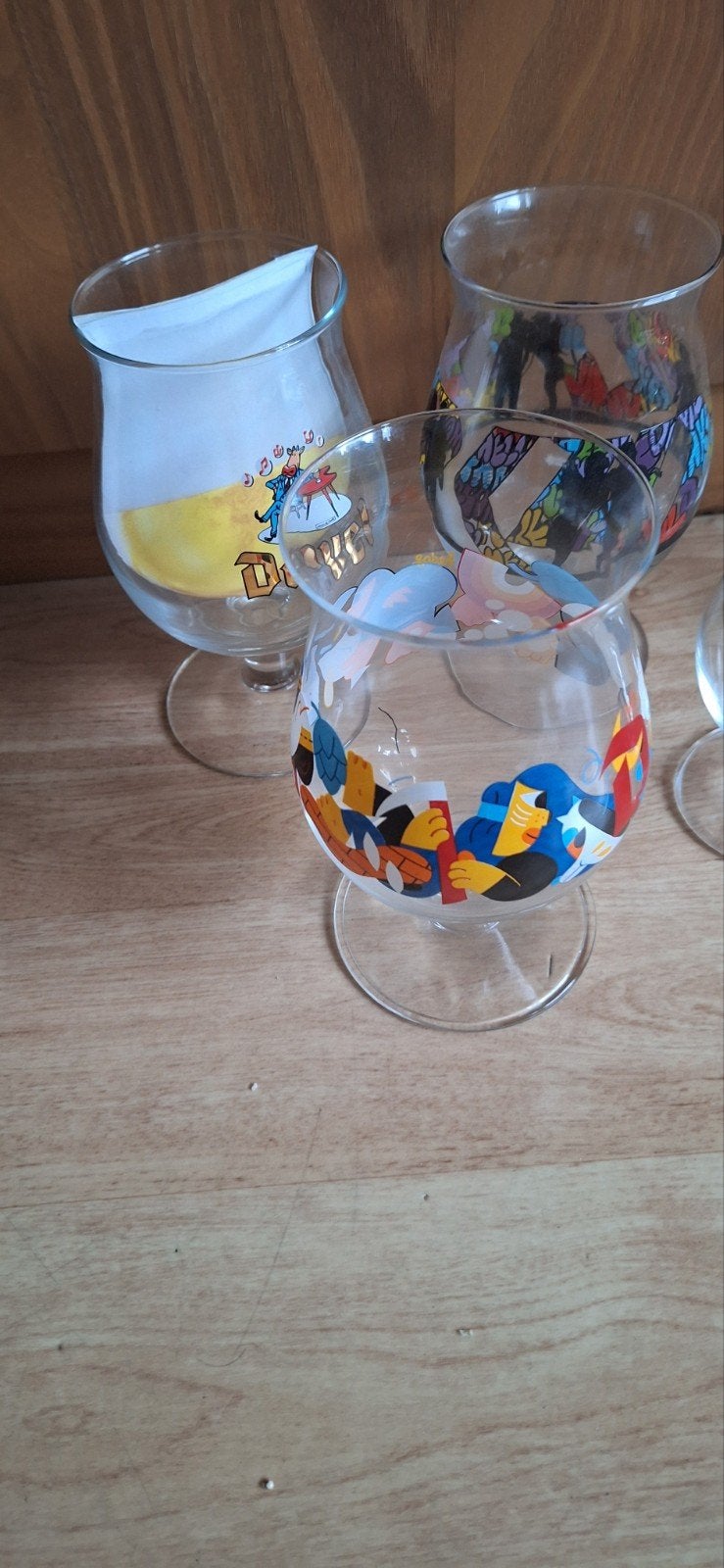 duvel glazen 12 stuks allemaal zgan, Ophalen of Verzenden, Zo goed als nieuw, Bierglas