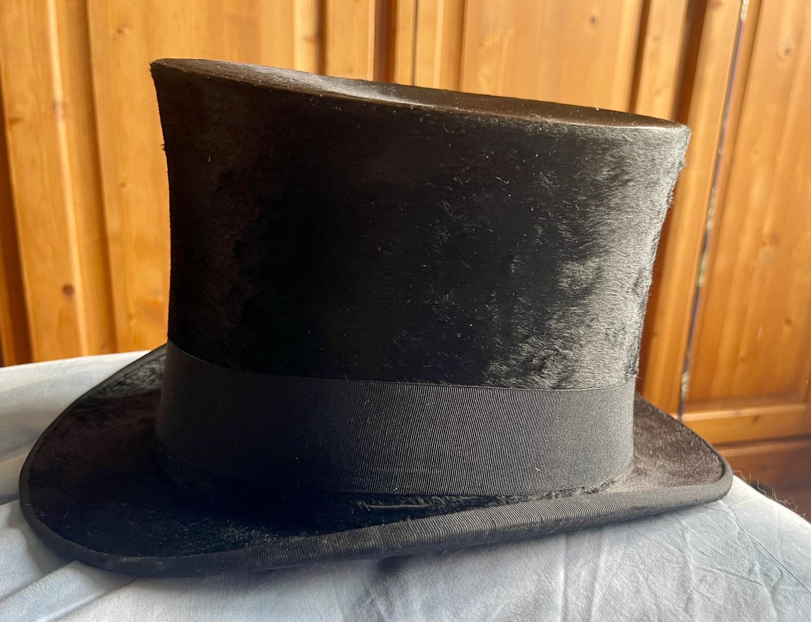 Antieke Cilinderhoed / Hoge Hoed / Top Hat van rond 1900, Ophalen, Zo goed als nieuw, One size fits all