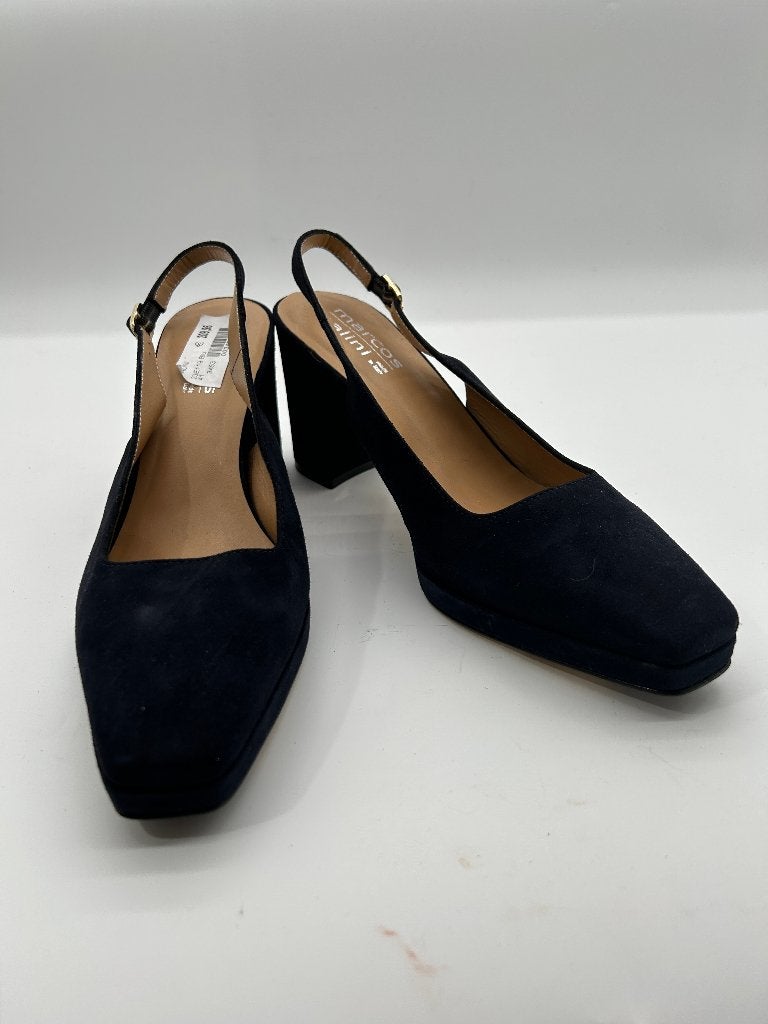 Marcos Nalini, maat 41 chique blauw zwarte suede schoenen, Kleding | Dames, Nieuw, Marcos Nalini, Sandalen of Muiltjes, Verzenden