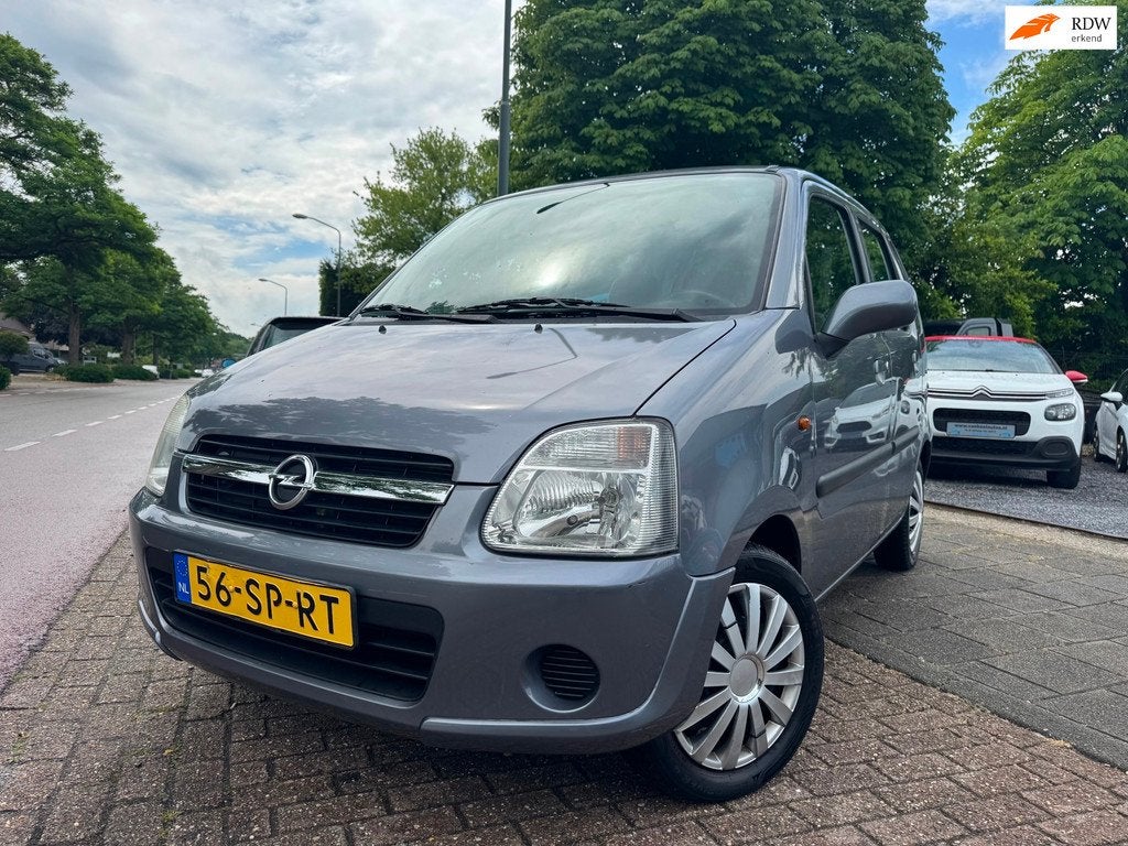 Opel Agila 1.2-16V Flexx cool A-C Elek Pakket Strbkr Apk 03-, Voorwielaandrijving, Stof, Zwart, 4 cilinders