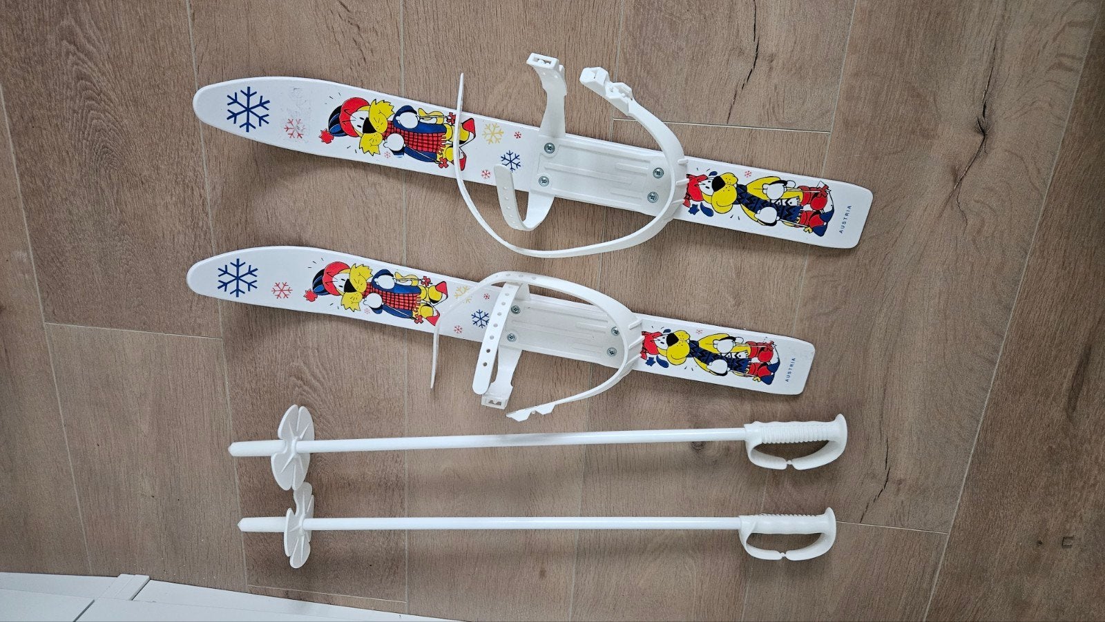 Kinderski's met stokken - Ideaal voor de kleintjes!, Overige merken, Gebruikt, Ophalen of Verzenden, Skiën
