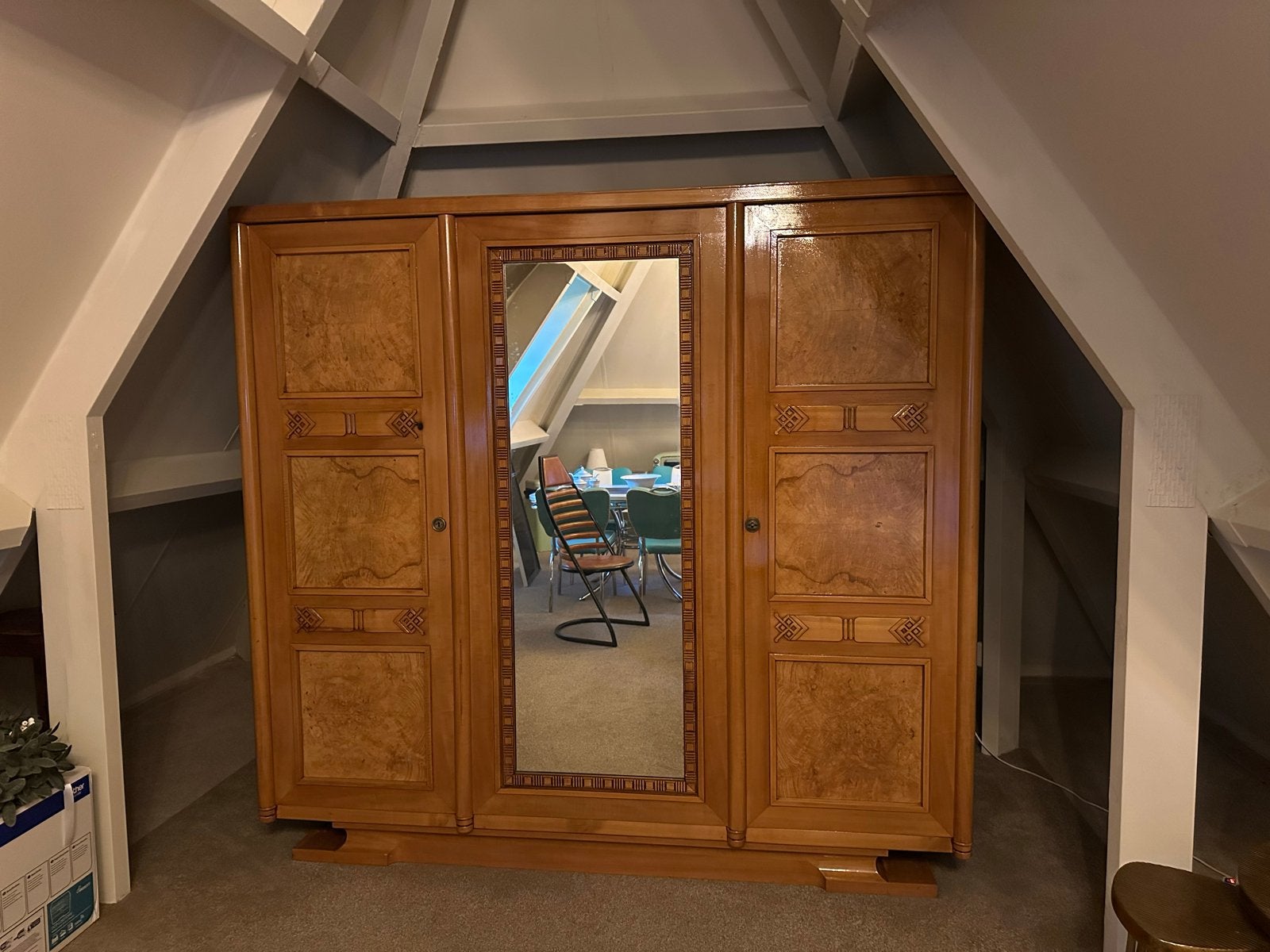 Complete Art Deco Slaapkamer Set - Zeldzame Alder Hout, Antiek en Kunst, Ophalen
