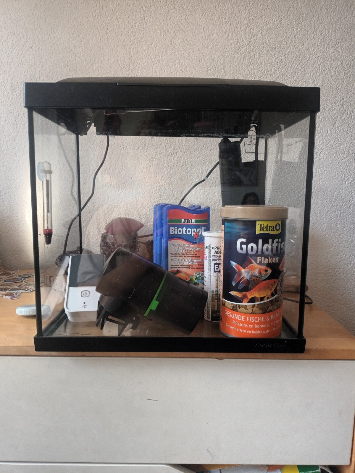 aquarium met alles wat je nodig hebt., Ophalen, Gebruikt, JBL, Aquariummeubel