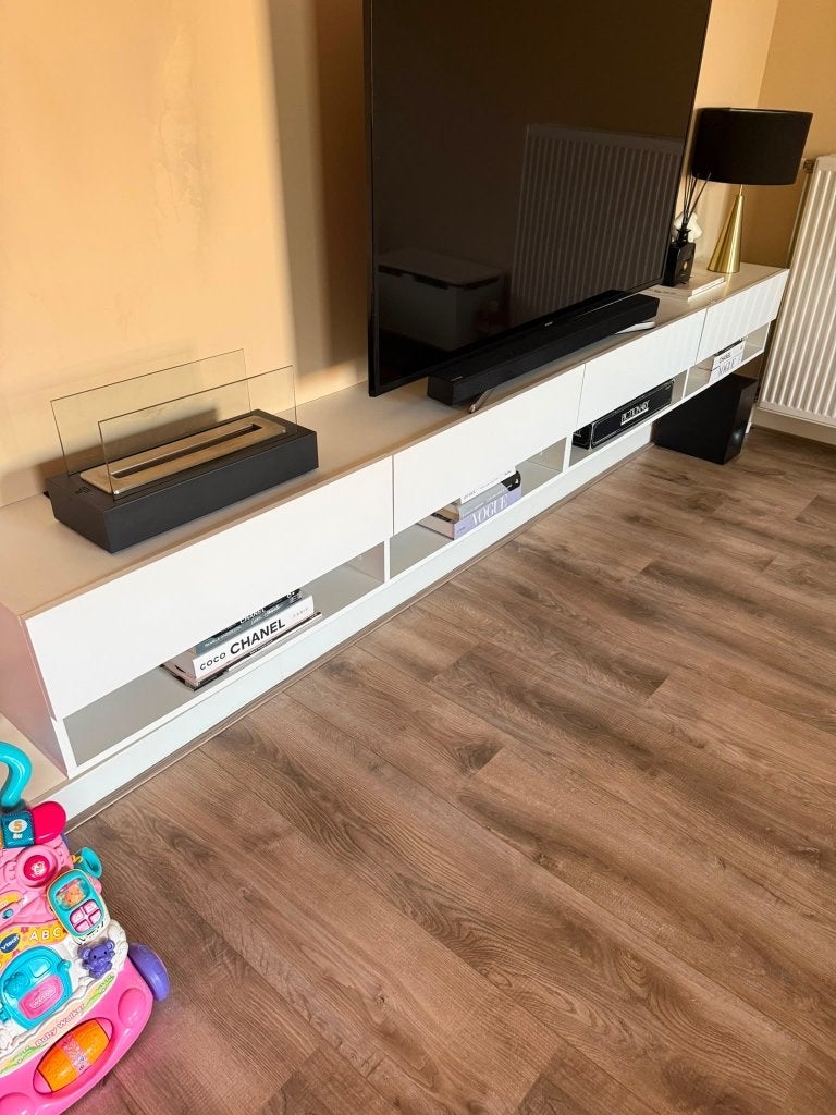 Tv meubel, Ophalen, 150 tot 200 cm, Zo goed als nieuw, Minder dan 100 cm