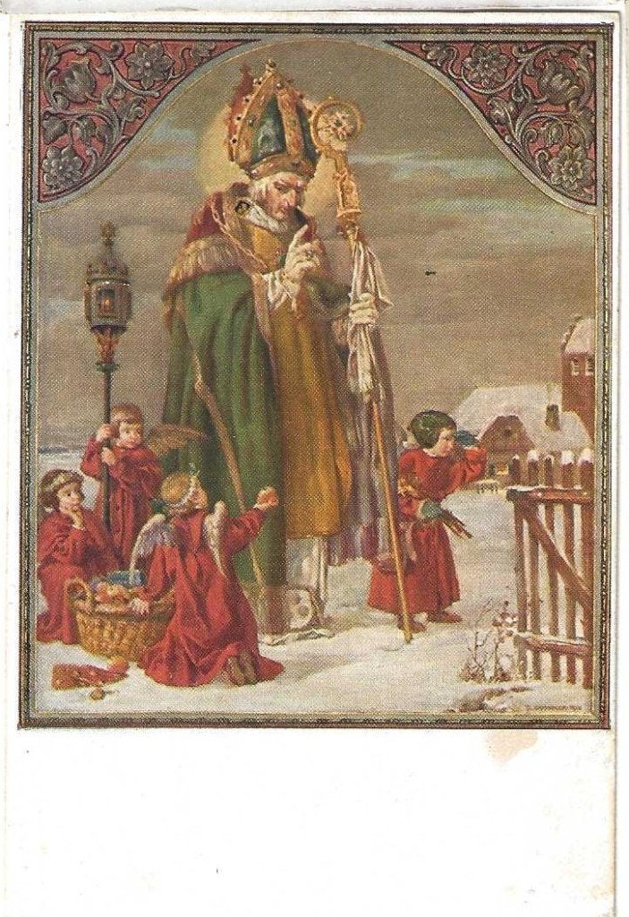 Jt31- Oude Sinterklaas kaart, Verzenden