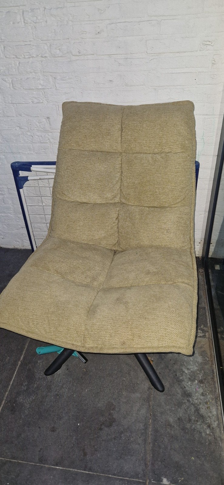 Relaxstoel van Leen Bakker met hocker/voetenbank, Huis en Inrichting, Ophalen, Gebruikt, Minder dan 75 cm, 50 tot 75 cm